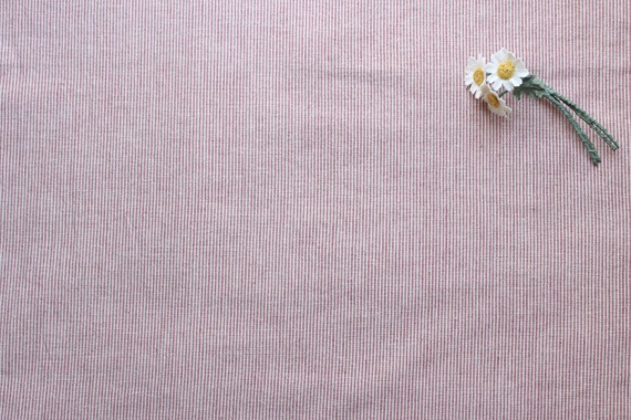 JCL綿麻ストライプ　赤